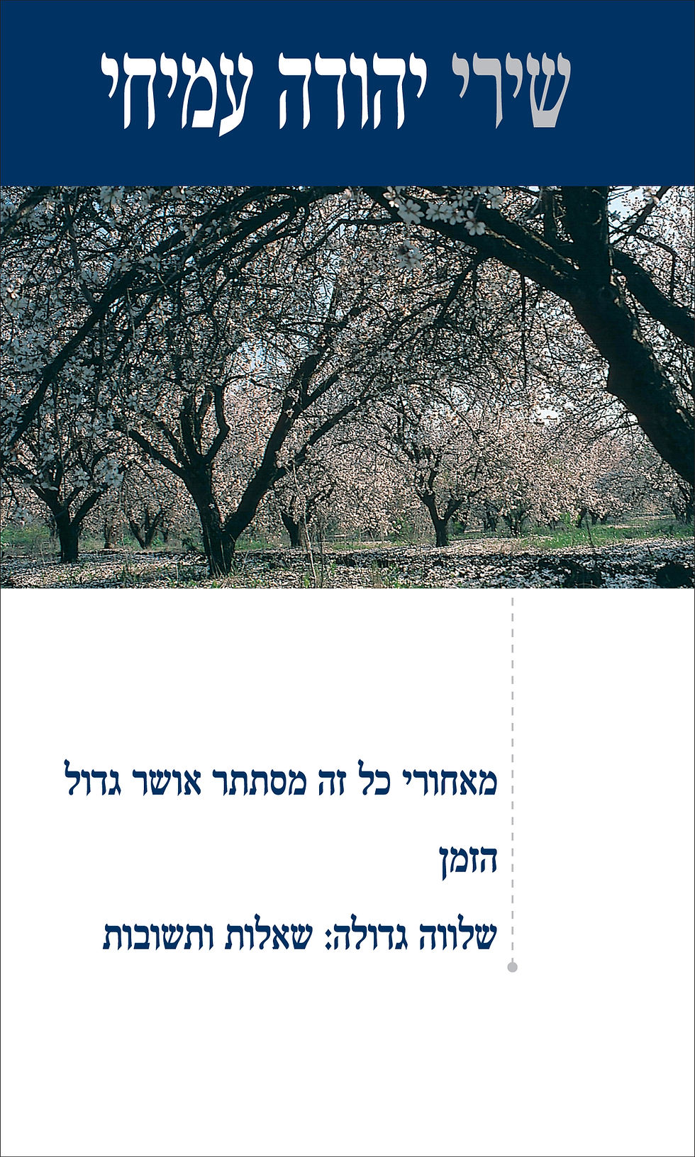 מאחורי כל זה מסתתר אושר גדול ; הזמן ; שלווה גדולה: שאלות ותשובות (כריכה רכה)